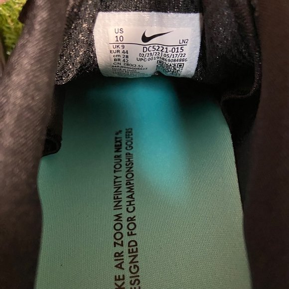 Nike Mens Air Zoom Infinity Tour Next React Golf Shoes DC5221-015 Size NEW main image 5